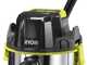 RYOBI R18WDV-0 - Aspirador de bater&iacute;a para polvo y l&iacute;quidos - 18V - bid&oacute;n 18 L - SIN BATER&Iacute;A NI CARGADOR
