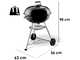 Weber Compact Kettle 57 - Barbacoa de carb&oacute;n