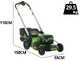 Greenworks GD60LM51SP - Cortac&eacute;sped autopropulsado de bater&iacute;a - 60V/4Ah - Corte de 51 cm