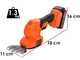 Black &amp; Decker B&amp;DBCSS18D1W - Tijera cortac&eacute;sped de bater&iacute;a 18V 2Ah + bater&iacute;a 18V 2Ah gratis