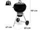 Weber Kettle E-5730 BLK - Barbacoa de carb&oacute;n