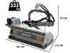 BlackStone BVM 120 M - Trituradora lateral de brazo para tractor - Serie mediana