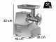 FIMAR TC22TS - Picadora de carne el&eacute;ctrica - cuerpo m&aacute;quina de aluminio -230 V