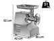 FIMAR TC22TS - Picadora de carne el&eacute;ctrica - estructura y grupo de trituraci&oacute;n en aluminio- 400V