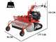 GeoTech-Pro GFM 860 L-E - Desbrozadora profesional de martillos - Loncin G420FD