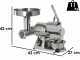 Fimar TR8D - Picadora de carne el&eacute;ctrica - Rallador integrado - grupo de trituraci&oacute;n de aluminio - 230V