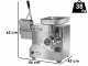 Fimar TC22AT  - Picadora de carne el&eacute;ctrica - Con rallador integrado- Grupo trituraci&oacute;n en aluminio - 230V