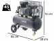 BlackStone B-LBC 50-20 - Compresor de aire el&eacute;ctrico de correa - Motor 2 HP - 50 lt