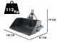 BlackStone B-PAL 140 - Pala trasera para tractor - de 140 cm - Capacidad 400 Kg