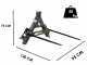 Blackstone B-BF 1100 - Horquillas para pacas - Enganche de 3 puntos para tractor