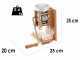 Eschenfelder 1220 alluminio 150g - Molino manual de pared para copos con rodillos de acero inoxidable