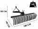 Blackstone B-HLRK 180 - Rastrillo para tractor pesado con enganche de 3 puntos - Serie Heavy Duty
