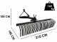 Blackstone B-HLRK 210 - Rastrillo para tractor pesado con enganche de 3 puntos - Serie Heavy Duty