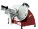 BERKEL Red Line 250 ROJA - Cortadora de fiambre con cuchilla de acero cromado de 250 mm