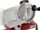 BERKEL Red Line 250 ROJA - Cortadora de fiambre con cuchilla de acero cromado de 250 mm