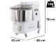 SPIRALMAC SV44 - Amasadora de espiral - trif&aacute;sica - 44 Kg - 2 hp