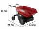 Carretilla con motor de bater&iacute;a GeotechPro Mini Dumper CAR E500 e-Lift - Caj&oacute;n dumper el&eacute;ctrico 500 kg