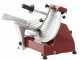 FAC F 250 R Roja -Cortadora de fiambre con cuchilla de 250 mm - Afilador fijo