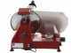 FAC F 250 R Roja -Cortadora de fiambre con cuchilla de 250 mm - Afilador fijo
