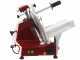 FAC F 250 R Roja -Cortadora de fiambre con cuchilla de 250 mm - Afilador fijo