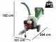 GreenBay GB-WDC 120 H - Biotrituradora de gasolina profesional - Motor Honda GX390 de 13 HP