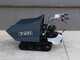 Carretilla con motor, de orugas, BlackStone TB 3250 D - Caja dumper manual - capacidad de carga m&aacute;xima 320 Kg