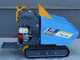 Carretilla de orugas con motor EuroMech EM500H-Dump - Caja dumper hidr&aacute;ulica de 500 kg