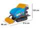 EuroMech EM500H-Dump &amp; Shovel - Carretilla dumper hidr&aacute;ulica de 500 kg con pala - Cambio hidrost&aacute;tico