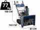 BullMach BM-61 LTE - Quitanieves de gasolina - De orugas - Loncin H200