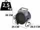 BullMach BM-EFH 3RC - Generador de aire caliente el&eacute;ctrico - Elemento que se calienta de cer&aacute;mico - 3 kW