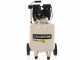 BlackStone V-SBC50-10 - Compresor de aire silencioso sin aceite - Motor 1 HP - 50 L Vertical