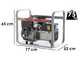 MOSA GE 7000 BBM AVR - Generador de corriente a gasolina con AVR 6 kW - Continua 5 kW Monof&aacute;sica - Motor B&amp;S XR2100