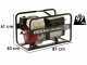 Soldadora con motor de gasolina Mosa GM 5-200 HBM - Soldadora de electrodo a corriente continua 200A