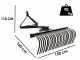 Blackstone B-LRK 150 - Rastrillo para tractor con enganche de 3 puntos