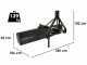 Cuchilla niveladora para tractor Blackstone B-GB 180 de rotaci&oacute;n sencilla 360&deg; y brazo orientable