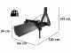 Cuchilla niveladora para tractor Blackstone B-GB 120 de rotaci&oacute;n sencilla 360&deg; y brazo orientable