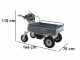Carretilla el&eacute;ctrica de bater&iacute;a BlackStone BS-CAR 500 E-F - Bater&iacute;a de 48 V/25 Ah