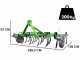 Vibrocultivador Bomet Carina S -TINES - 21 dientes - Anchura de trabajo 210 cm
