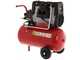 FIAC Super Silent 24 XS258 - Compresor de aire el&eacute;ctrico monof&aacute;sico silencioso, sin aceite - Motor 2 HP - 24 L
