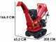 GeoTech-Pro BMS155 BS - Biotrituradora autopropulsada sobre carretilla de orugas  - Motor B&amp;S XR2100