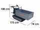 Carretilla de orugas Wortex SFL 500-E - Caj&oacute;n de 500 Kg - Arranque el&eacute;ctrico