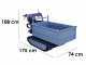 Carretilla de orugas Wortex SFL 500-HS - Caj&oacute;n extensible con capacidad de 500 kg