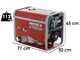 MOSA GE S-8000 BBT AVR EAS - Generador de corriente a gasolina con AVR 6.4 kW - Continua 5.6 kW Trif&aacute;sica + ATS - Motor B&amp;S XR2100