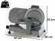RGV Desy AF 250 F Silver - Cortadora de fiambre  con cuchilla templada 250 mm -  140 W