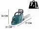 Makita UC011G - Electrosierra de bater&iacute;a 40V 4Ah - Espada de 35cm