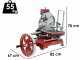 BERKEL B114 - Cortadora de fiambre de volante - Cuchilla de acero al cromo de 320 mm - Roja