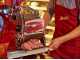 BERKEL B114 - Cortadora de fiambre de volante - Cuchilla de acero al cromo de 320 mm - Roja