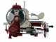 BERKEL TRIBUTE Roja - Cortadora de fiambre de volante - Cuchilla de acero cromado de 300 mm