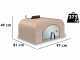  Palazzetti Easy Medium - Horno de le&ntilde;a de exterior - Con c&aacute;mara 77x65 - Capacidad de cocci&oacute;n 4 pizzas
