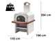 Palazzetti Easy Large con base - Horno de le&ntilde;a de exterior - Con c&aacute;mara 77x96 cm